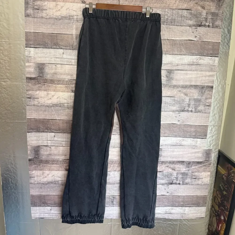 MNML Every Day Fleece Sweatpants Mens XL Gray Pockets Embroidered Casual